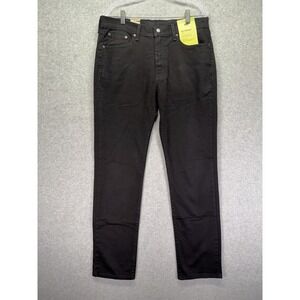 Levis 514 Jeans Mens 33x34 Black Denim Straight Fit Stretch Regular Casual Flex